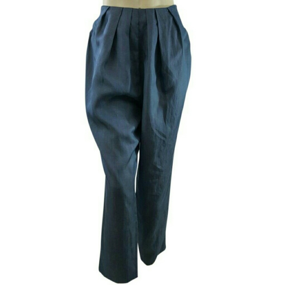 Kate Spade Saturday Pants Pleated Linen Blend